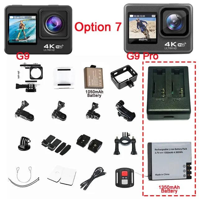 G9Pro Action Camera 4K Waterproof Remote Control | Irayelectronics