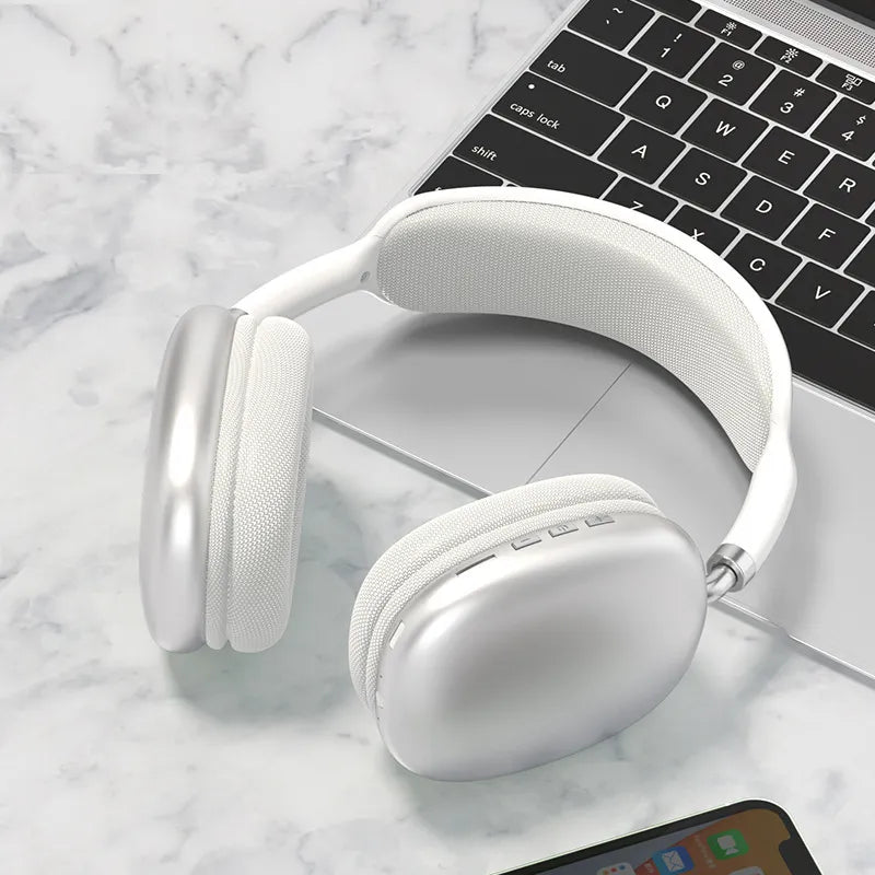Wireless Bluetooth Headphones With Mic Noise Cancelling Headsets